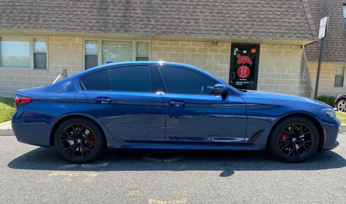 BMW 5/M5 window tint job 14 — Dope Tintings Pennsauken NJ