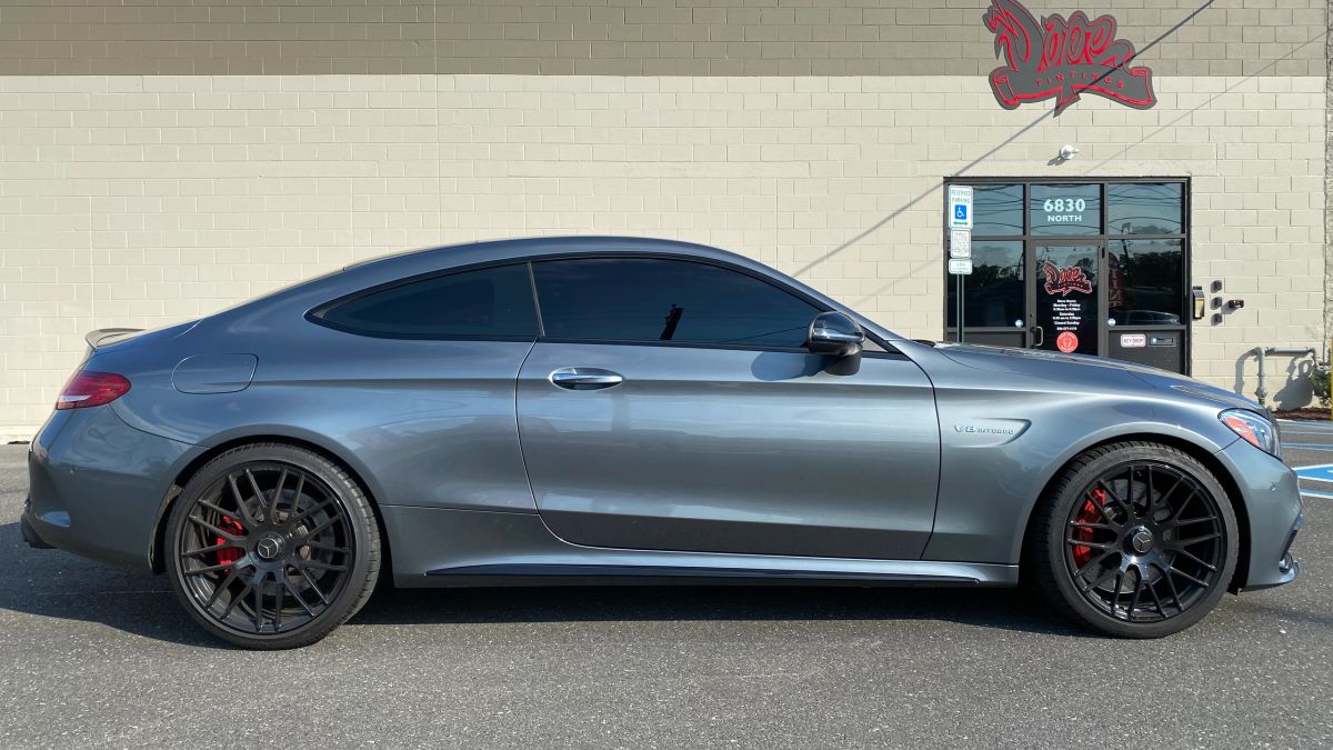 Mercedes-Benz C Class window tint job 7 — Dope Tintings Pennsauken NJ