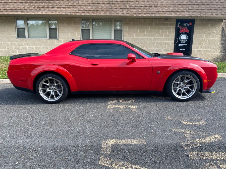 Dodge Challenger/Hellcat window tint job 12 — Dope Tintings Pennsauken NJ