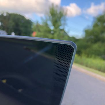 Side window with a filed edge at Dope Tintings in Pennsauken NJ #1 window tint shop in South Jersey