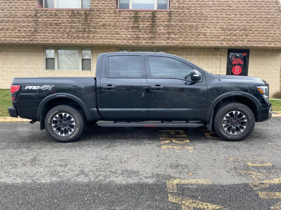 Nissan Titan window tint job 4 — Dope Tintings Pennsauken NJ