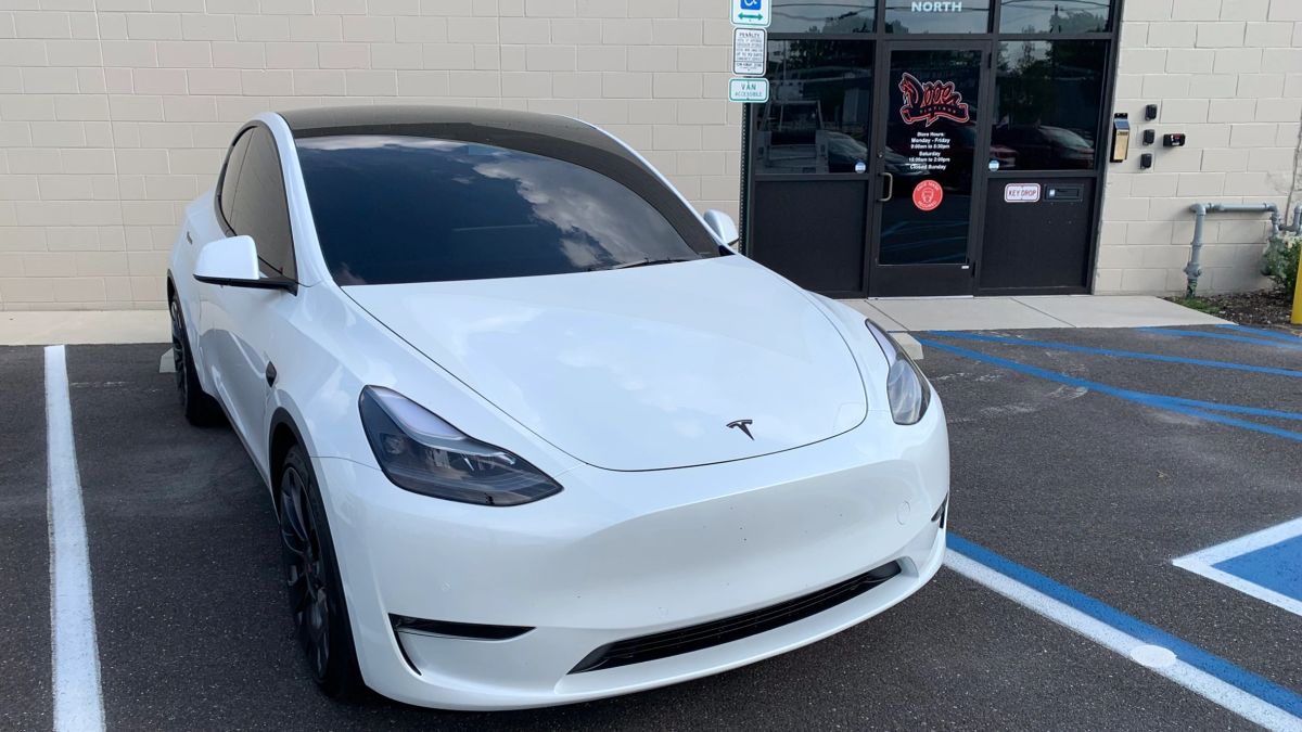 Tesla Model Y window tint job 8 — Dope Tintings Pennsauken NJ