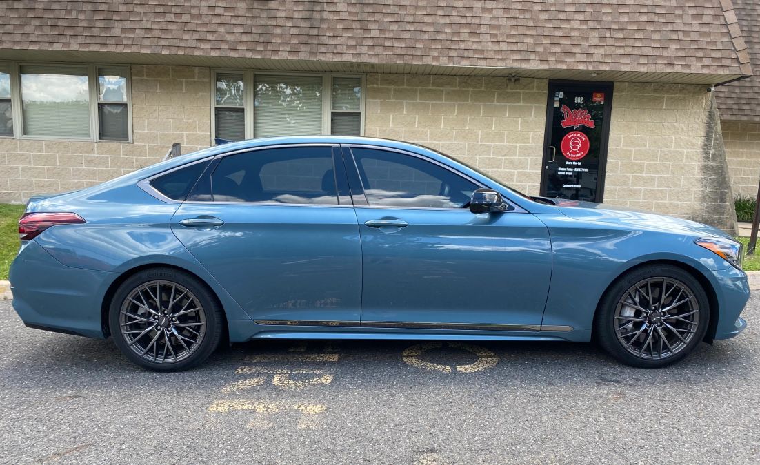 Hyundai G80 window tint job 2 — Dope Tintings Pennsauken NJ