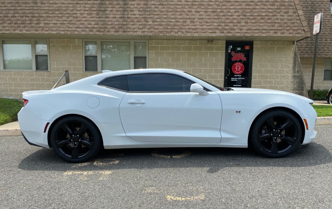 Chevy Camaro window tint job 6 — Dope Tintings Pennsauken NJ