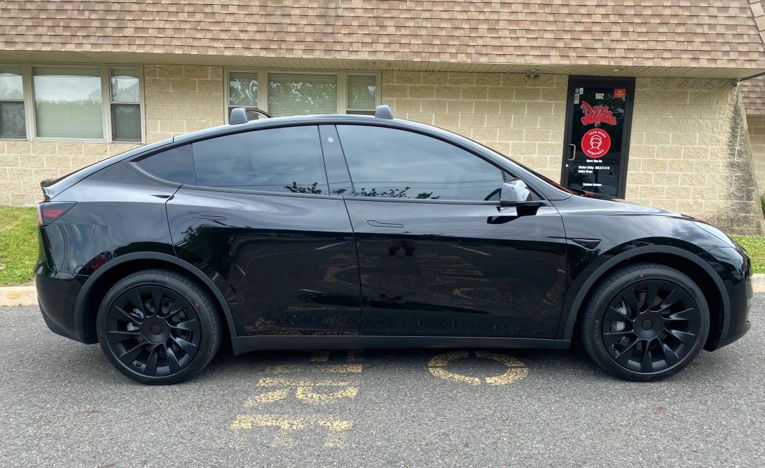Tesla Model Y window tint job 6 — Dope Tintings Pennsauken NJ