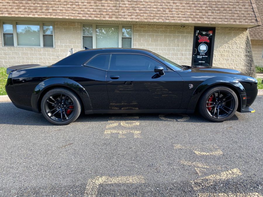 Dodge Challenger/Hellcat window tint job 11 — Dope Tintings Pennsauken NJ