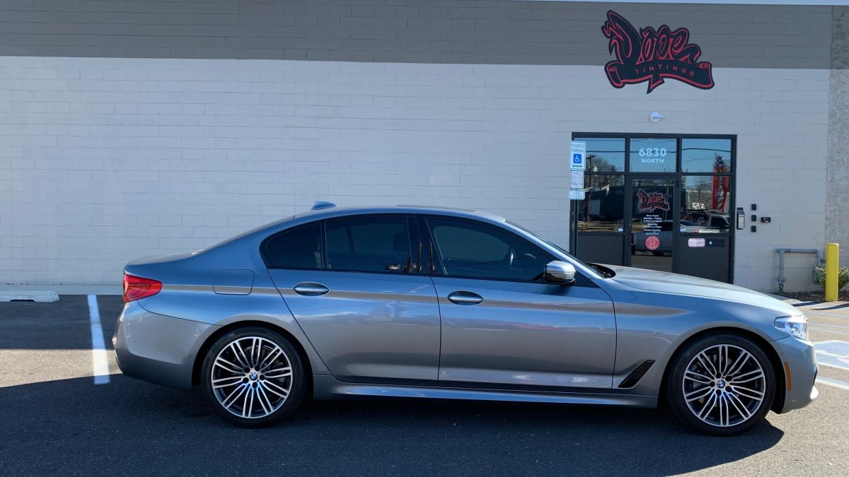 BMW 5/M5 window tint job 10 — Dope Tintings Pennsauken NJ