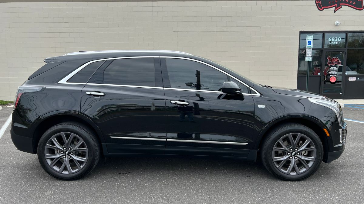 Cadillac XT5 window tint job 2 — Dope Tintings Pennsauken NJ