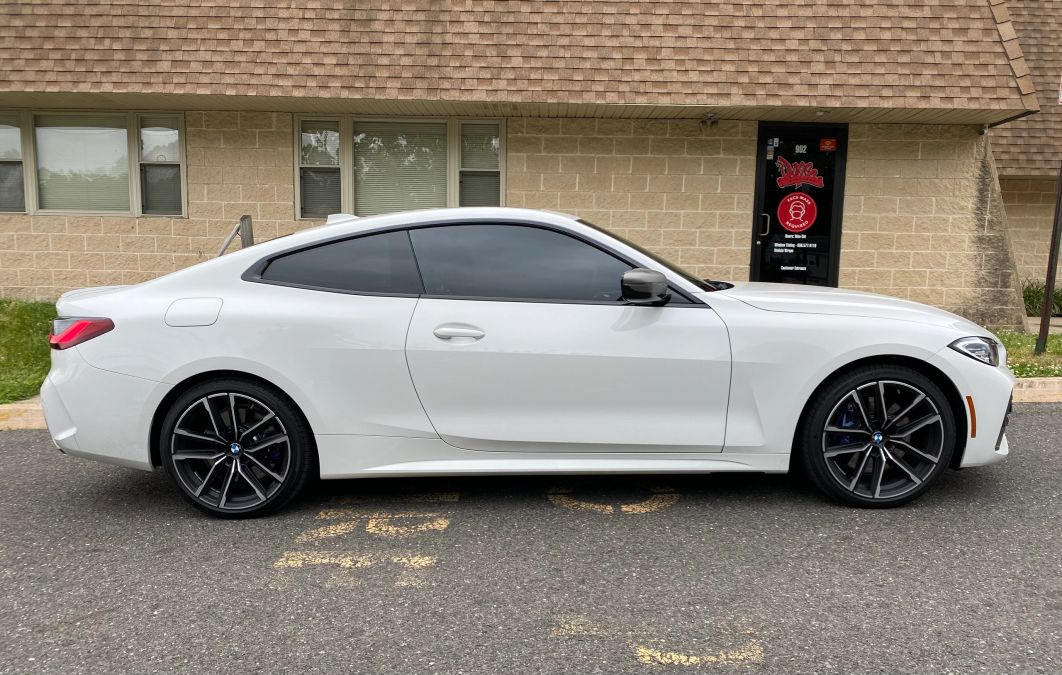 BMW 4/i4/M4 window tint job 7 — Dope Tintings Pennsauken NJ
