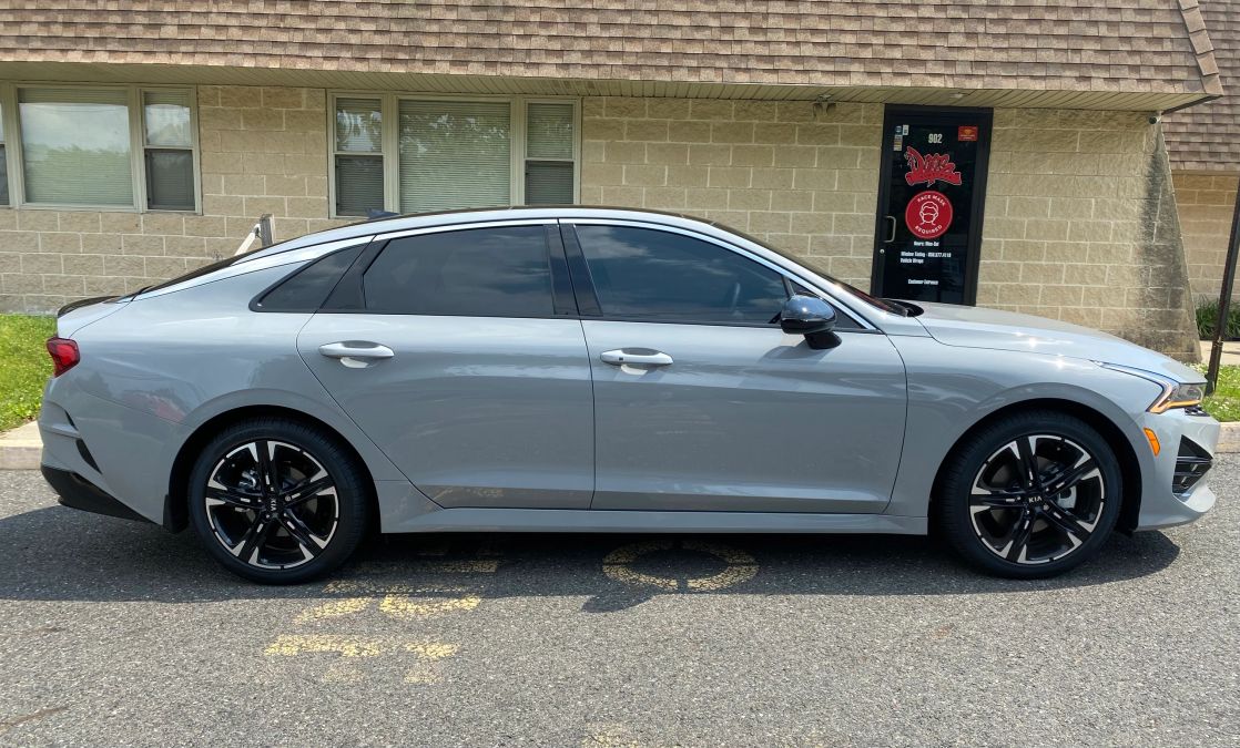 Kia K5 window tint job 5 — Dope Tintings Pennsauken NJ