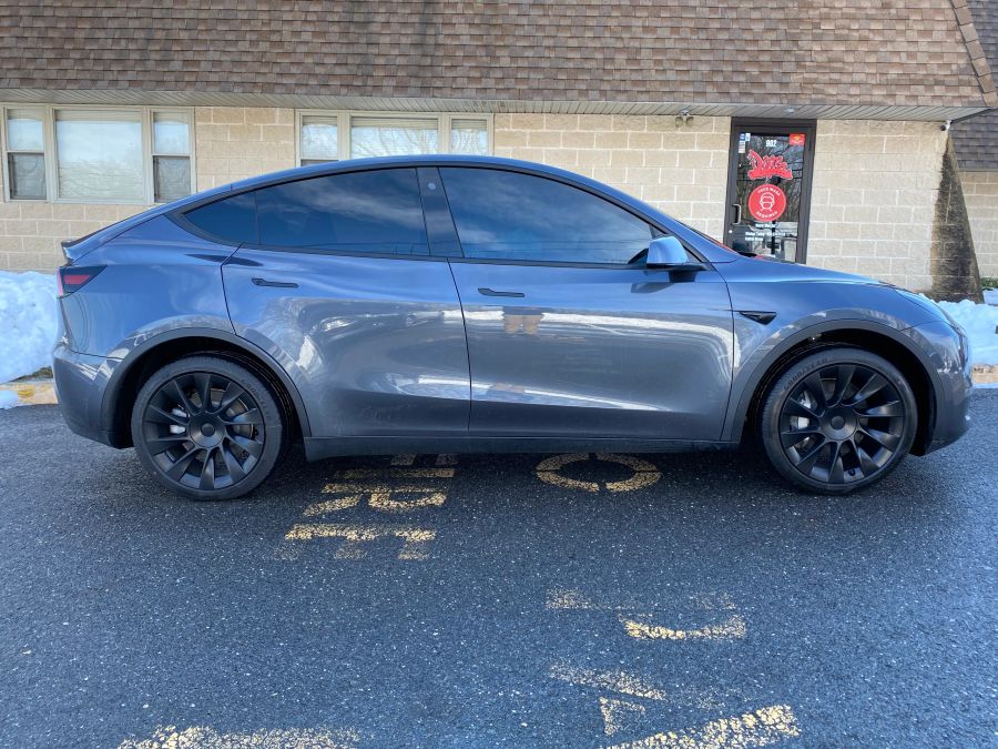 Tesla Model Y window tint job 2 — Dope Tintings Pennsauken NJ