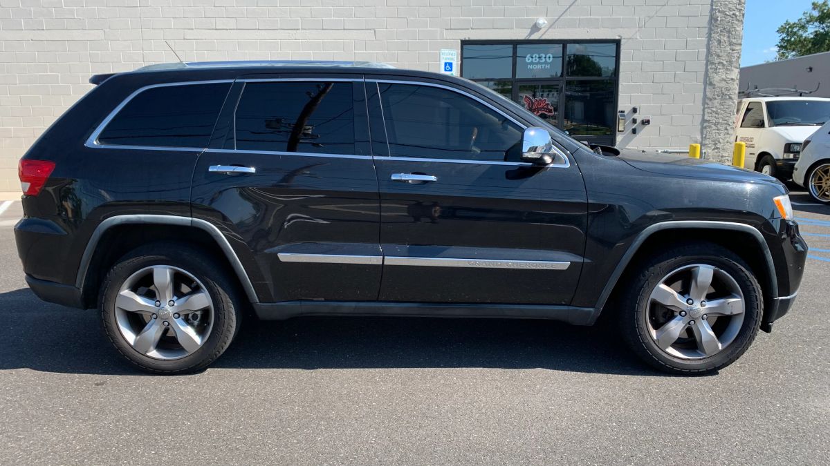 Jeep Grand Cherokee/SRT 8 window tint job 3 — Dope Tintings Pennsauken NJ