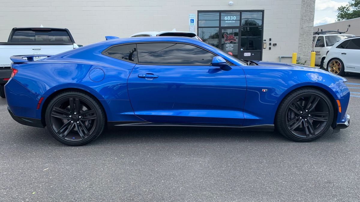 Chevy Camaro window tint job 8 — Dope Tintings Pennsauken NJ