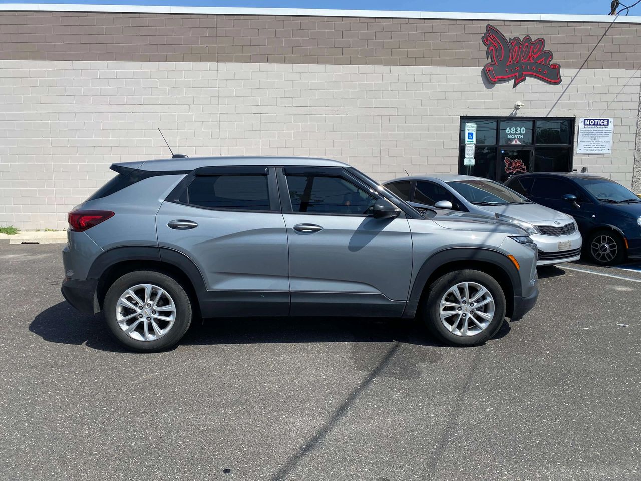 2024 Chevy Trailblazer 20% window tint at Dope Tintings