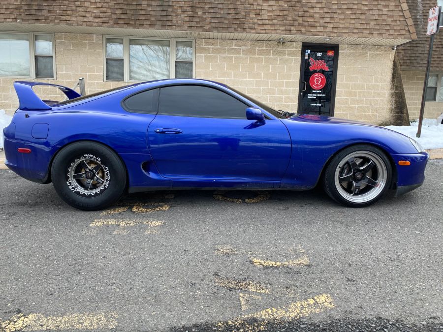 Toyota Supra window tint job 2 — Dope Tintings Pennsauken NJ