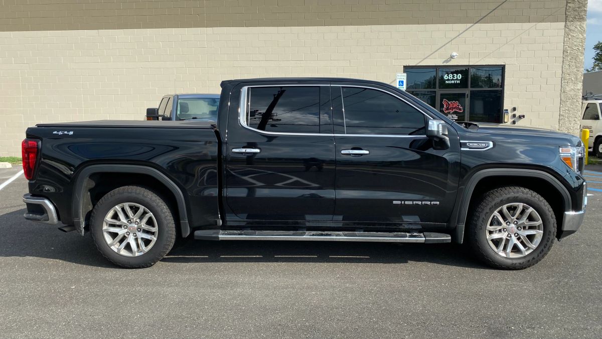 GMC Sierra window tint job 9 — Dope Tintings Pennsauken NJ