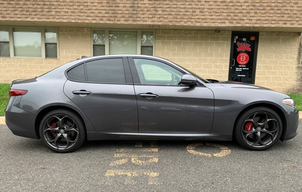 Alfa Romeo Giulia window tint job 2 — Dope Tintings Pennsauken NJ