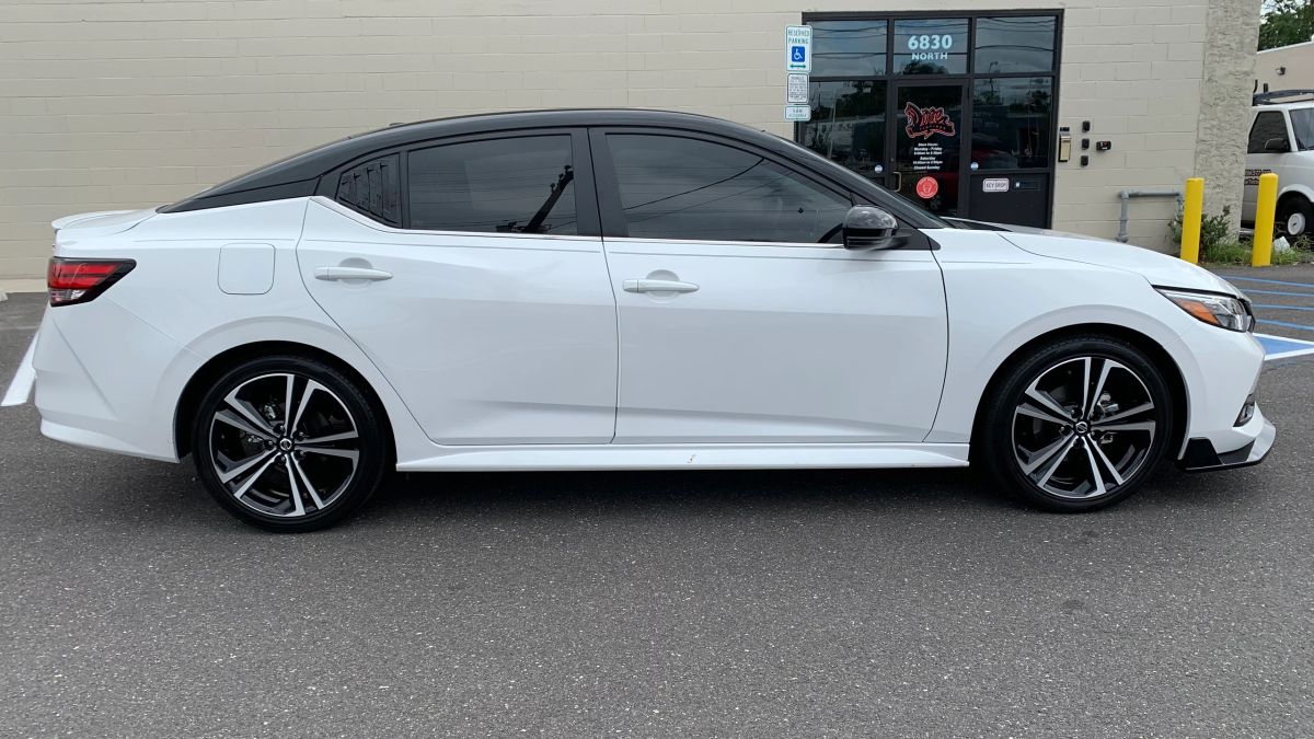 Nissan Sentra window tint job 15 — Dope Tintings Pennsauken NJ