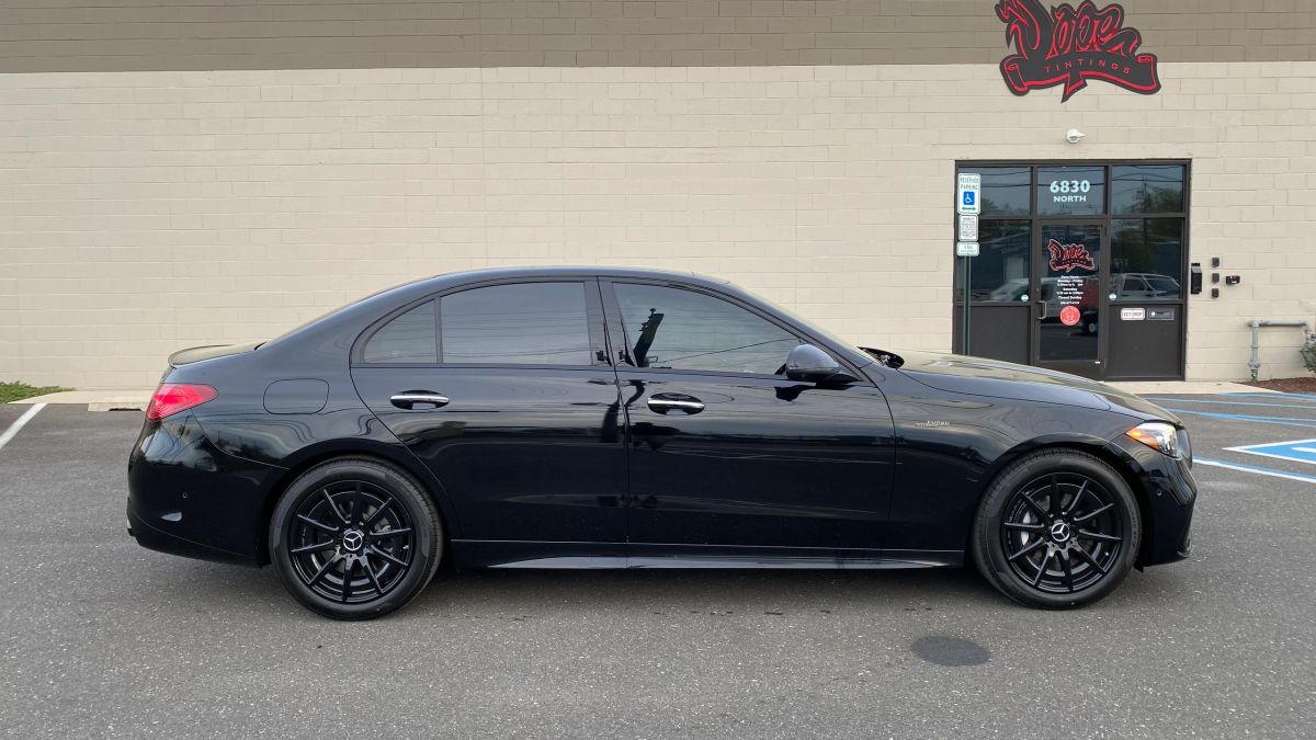 Mercedes-Benz C Class window tint job 12 — Dope Tintings Pennsauken NJ