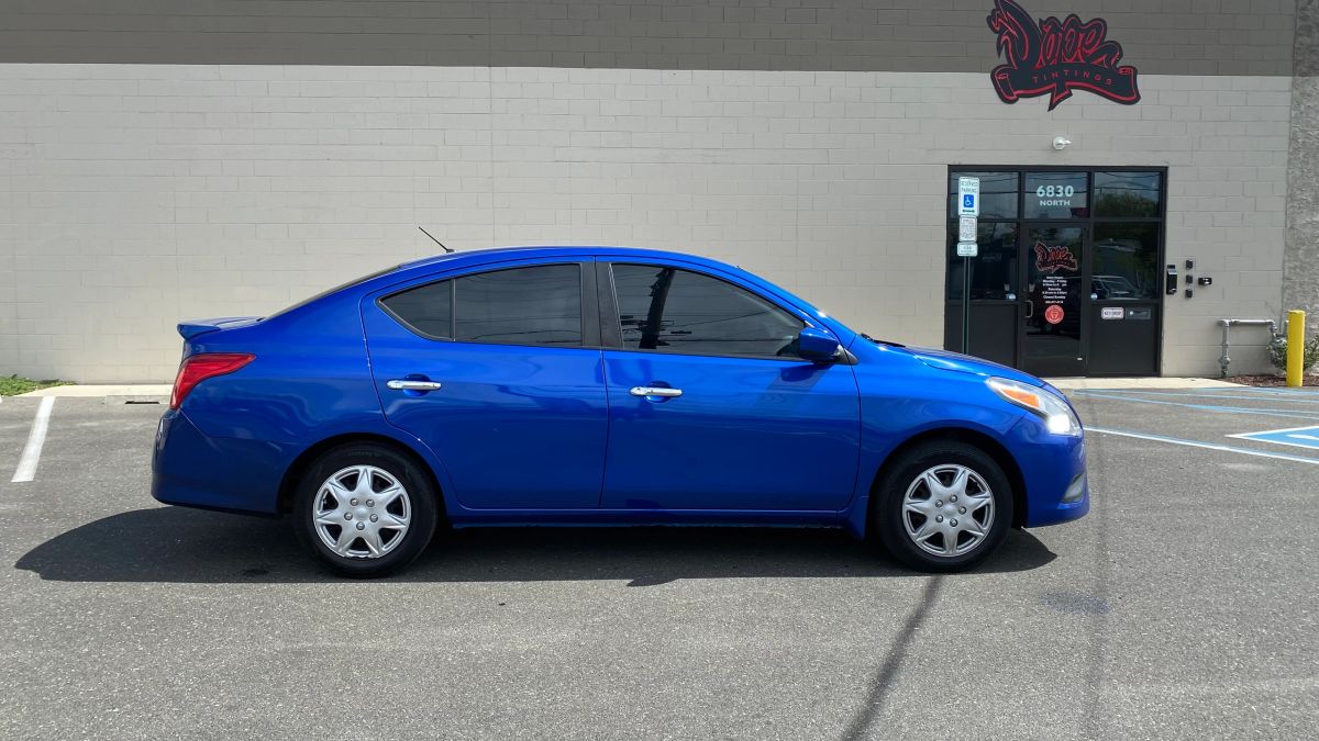 Nissan Versa window tint job 3 — Dope Tintings Pennsauken NJ