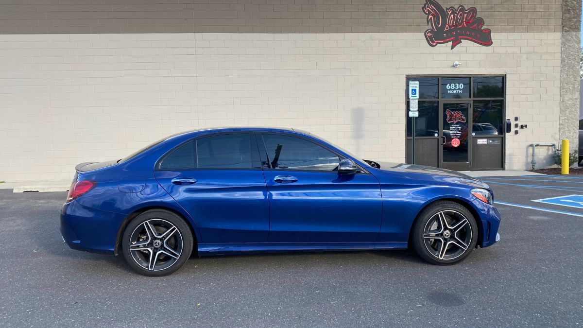 Mercedes-Benz C Class window tint job 8 — Dope Tintings Pennsauken NJ