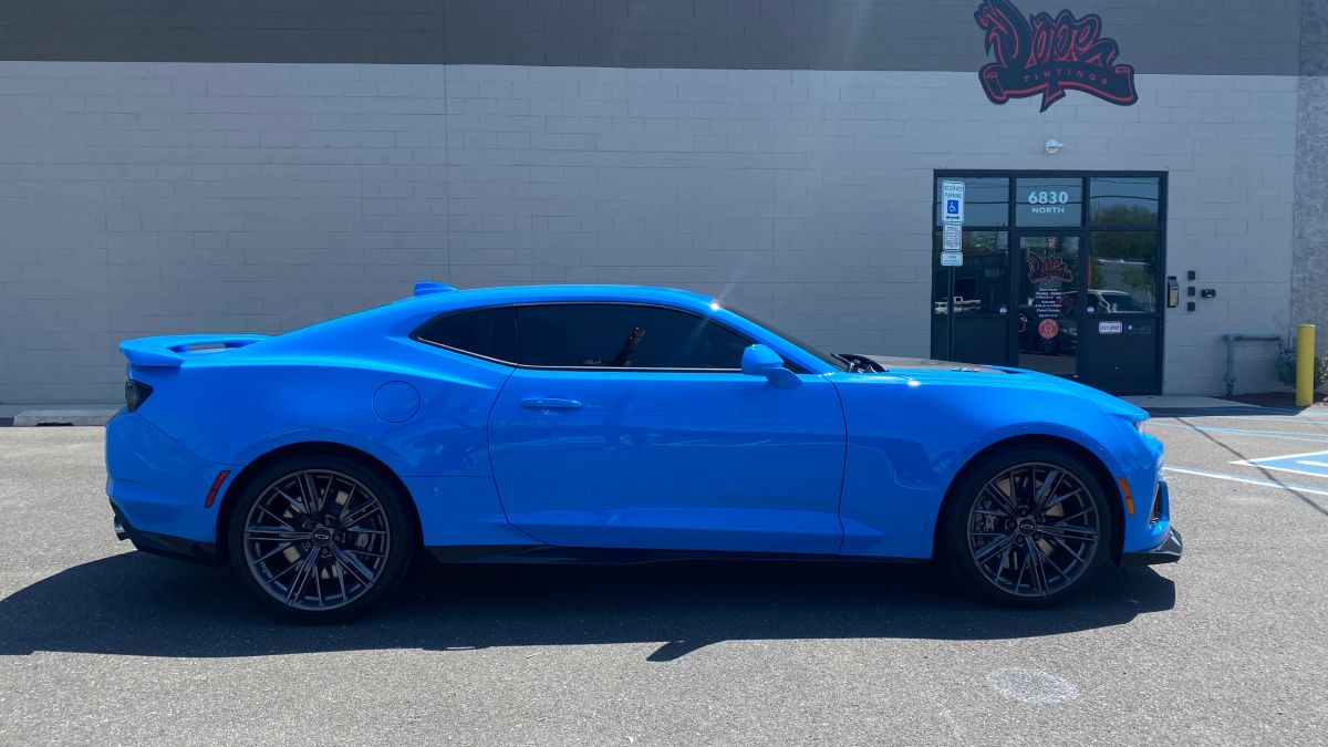 Chevy Camaro window tint job 15 — Dope Tintings Pennsauken NJ