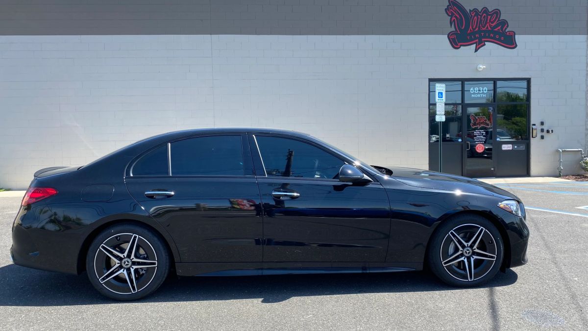 Mercedes-Benz C Class window tint job 11 — Dope Tintings Pennsauken NJ