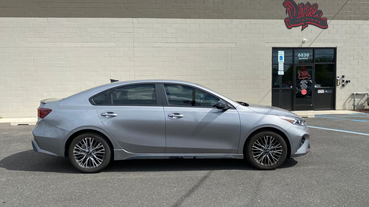 Kia Forte window tint job 13 — Dope Tintings Pennsauken NJ