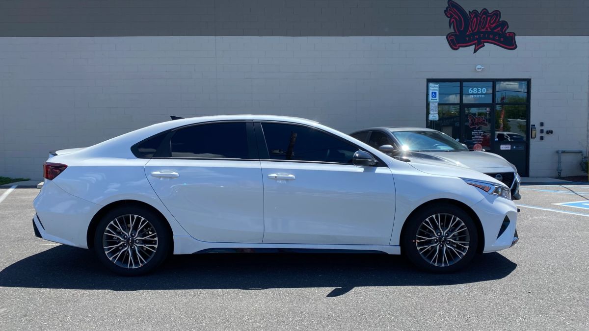 Kia Forte window tint job 14 — Dope Tintings Pennsauken NJ