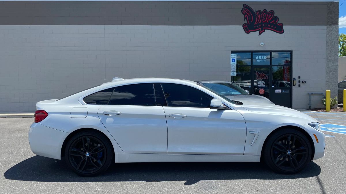 BMW 4/i4/M4 window tint job 2 — Dope Tintings Pennsauken NJ