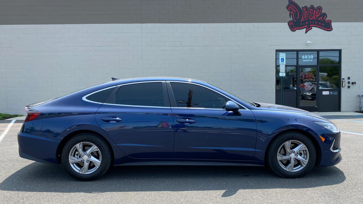 Hyundai Sonata window tint job 6 — Dope Tintings Pennsauken NJ