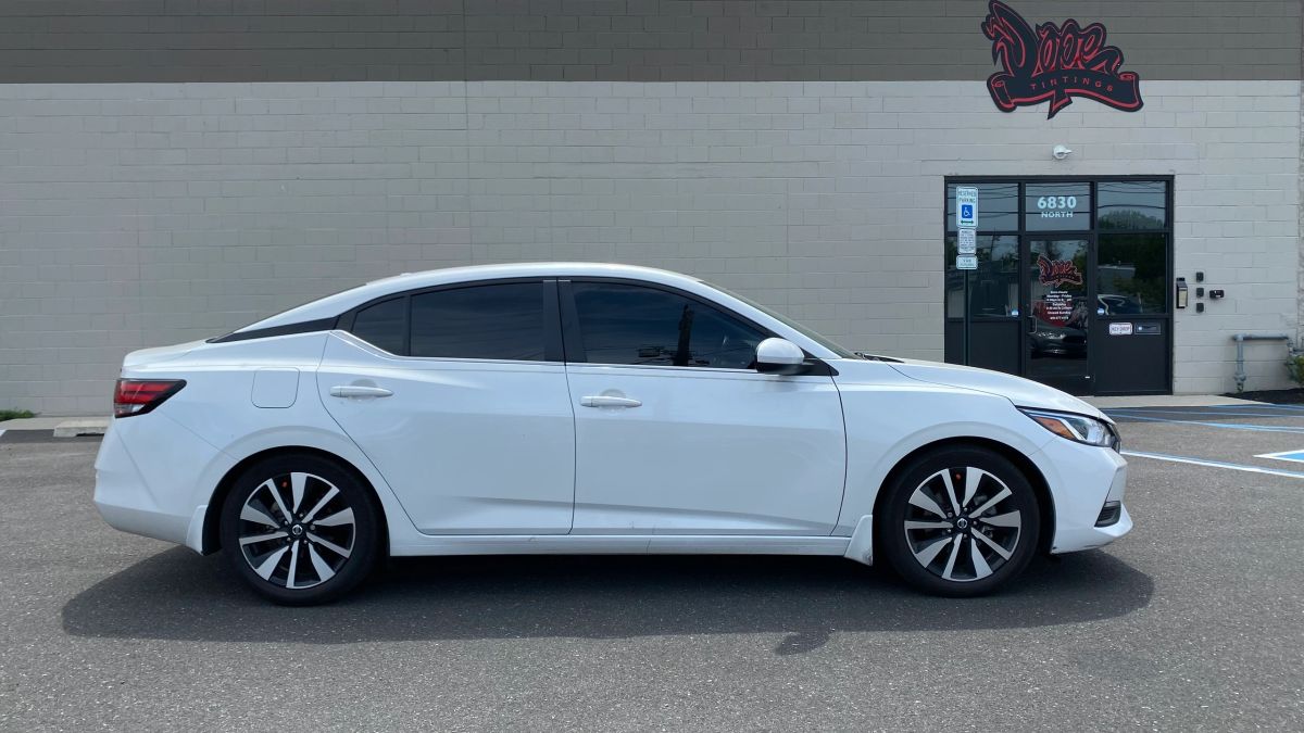 Nissan Sentra window tint job 18 — Dope Tintings Pennsauken NJ