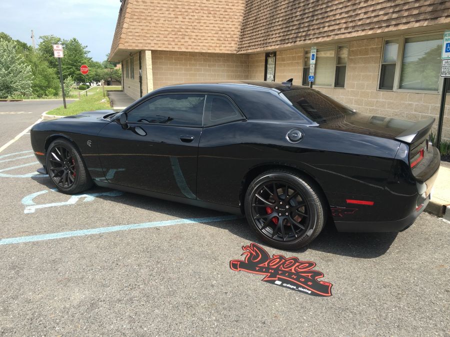 Dodge Challenger/Hellcat window tint job 3 — Dope Tintings Pennsauken NJ