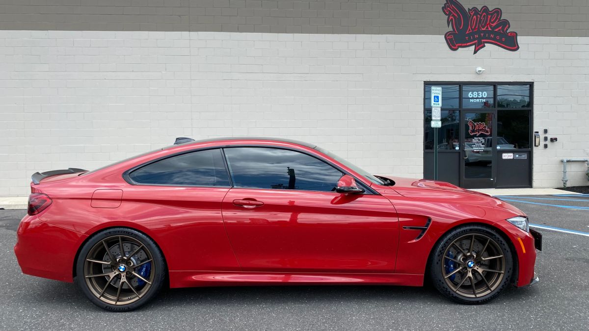 BMW 4/i4/M4 window tint job 5 — Dope Tintings Pennsauken NJ