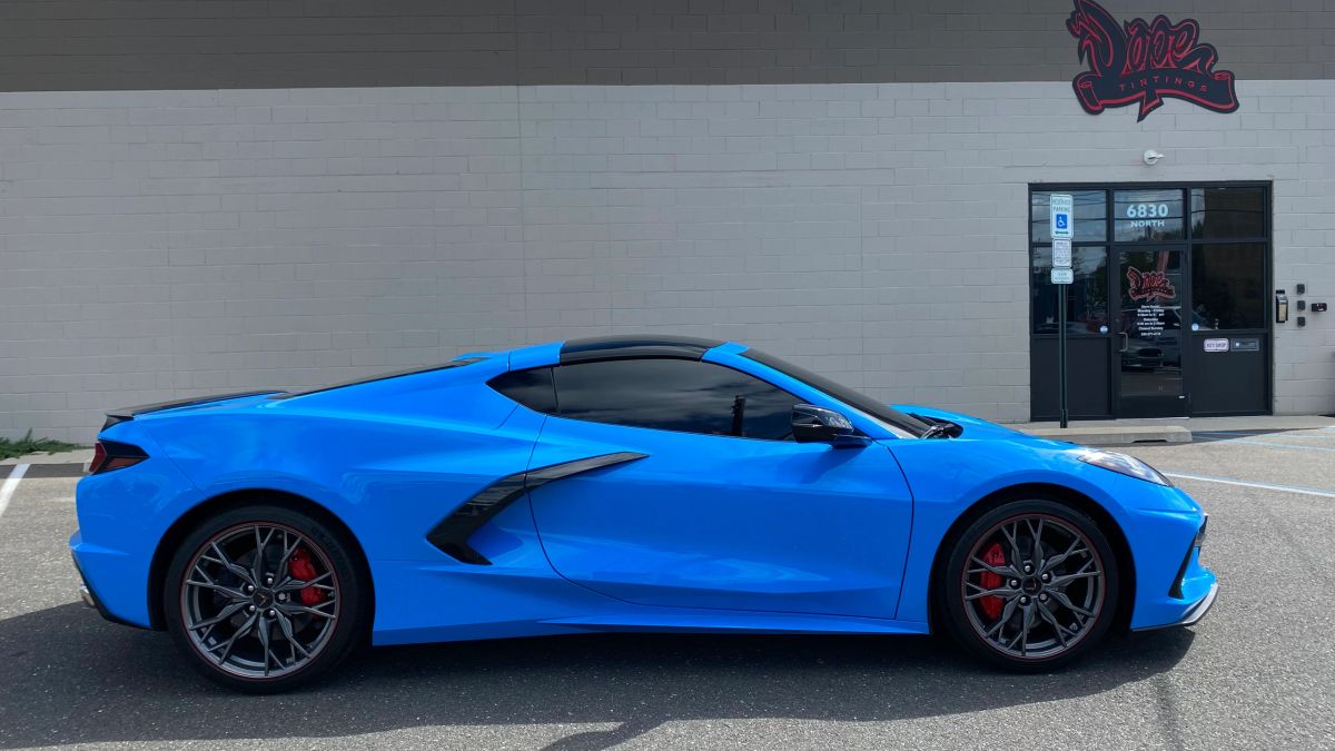 Chevy Corvette window tint job 24 — Dope Tintings Pennsauken NJ