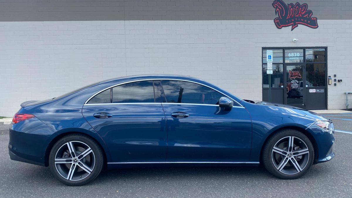 Mercedes-Benz CLA window tint job 5 — Dope Tintings Pennsauken NJ