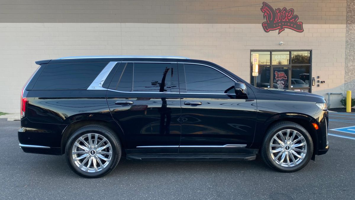Cadillac Escalade window tint job 8 — Dope Tintings Pennsauken NJ