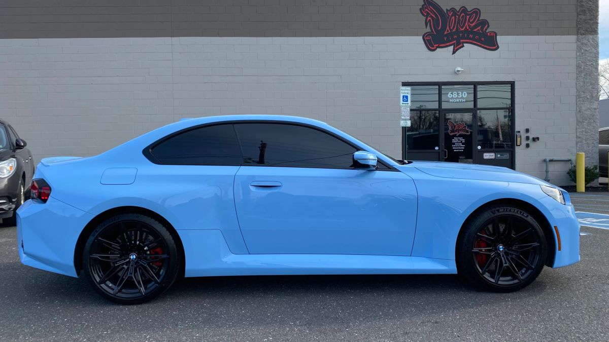 BMW 2/M2 window tint job 5 — Dope Tintings Pennsauken NJ