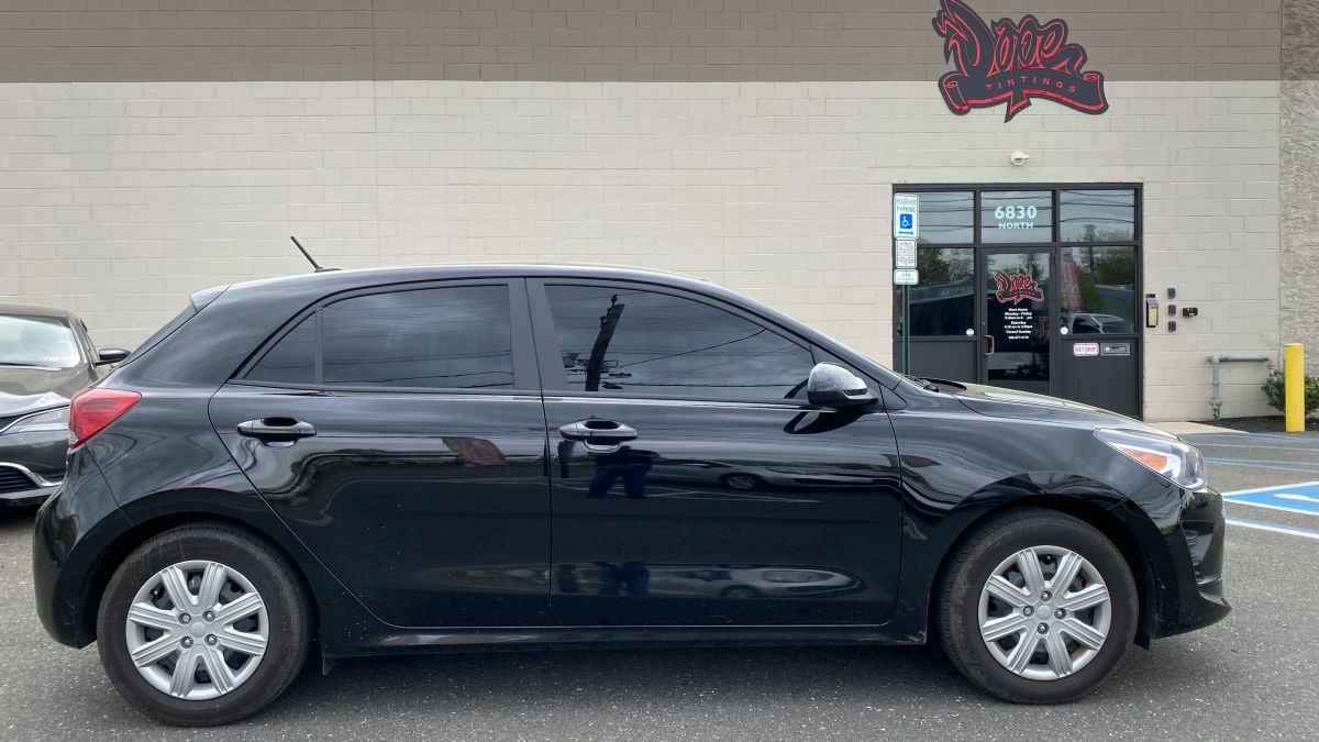 Kia Rio window tint job 2 — Dope Tintings Pennsauken NJ