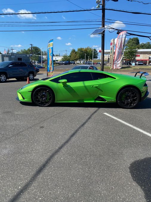 Lamborghini Huracan window tint job 2 — Dope Tintings Pennsauken NJ