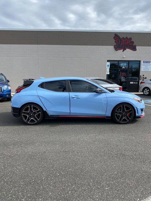 Hyundai Veloster window tint job 2 — Dope Tintings Pennsauken NJ