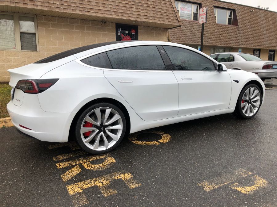 Tesla Model 3 window tint job 4 — Dope Tintings Pennsauken NJ