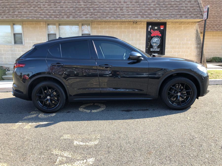 Alfa Romeo Stelvio window tint job 2 — Dope Tintings Pennsauken NJ