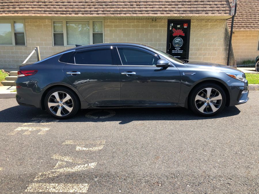 Kia Optima window tint job 4 — Dope Tintings Pennsauken NJ