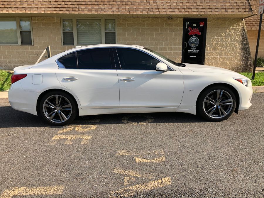 Infiniti Q50/60 window tint job 7 — Dope Tintings Pennsauken NJ