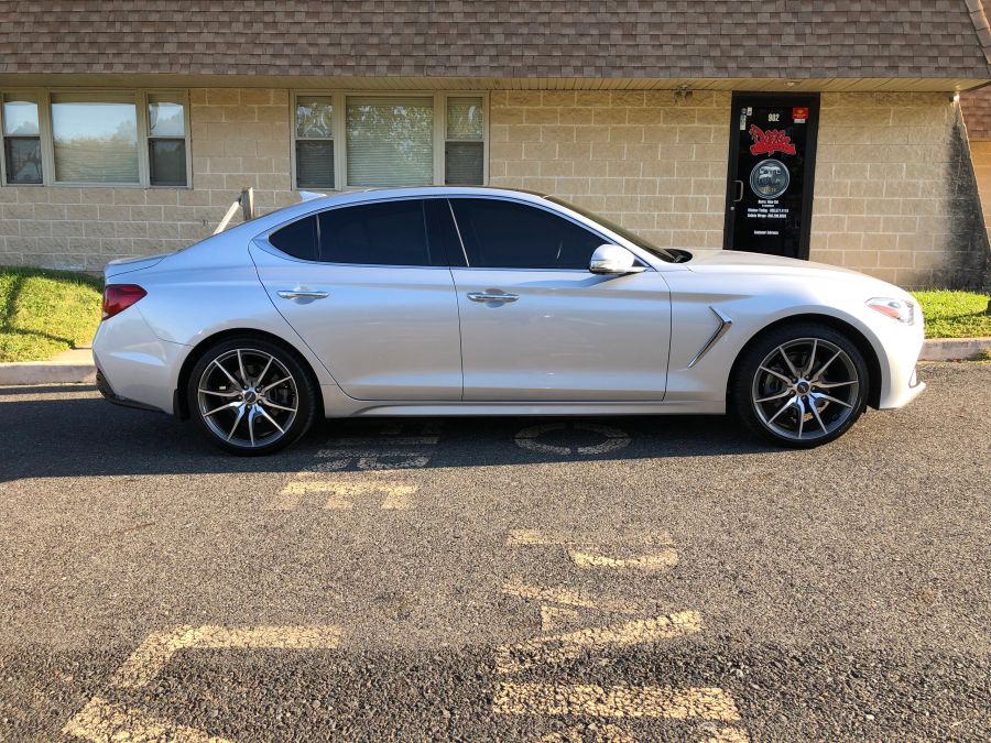Hyundai G70 window tint job 2 — Dope Tintings Pennsauken NJ