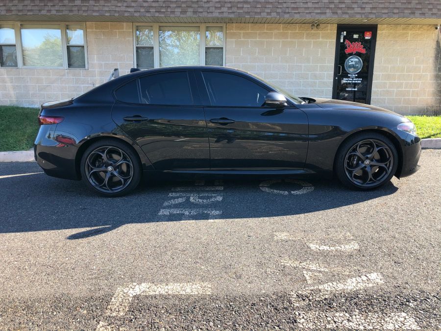 Alfa Romeo Giulia window tint job 5 — Dope Tintings Pennsauken NJ
