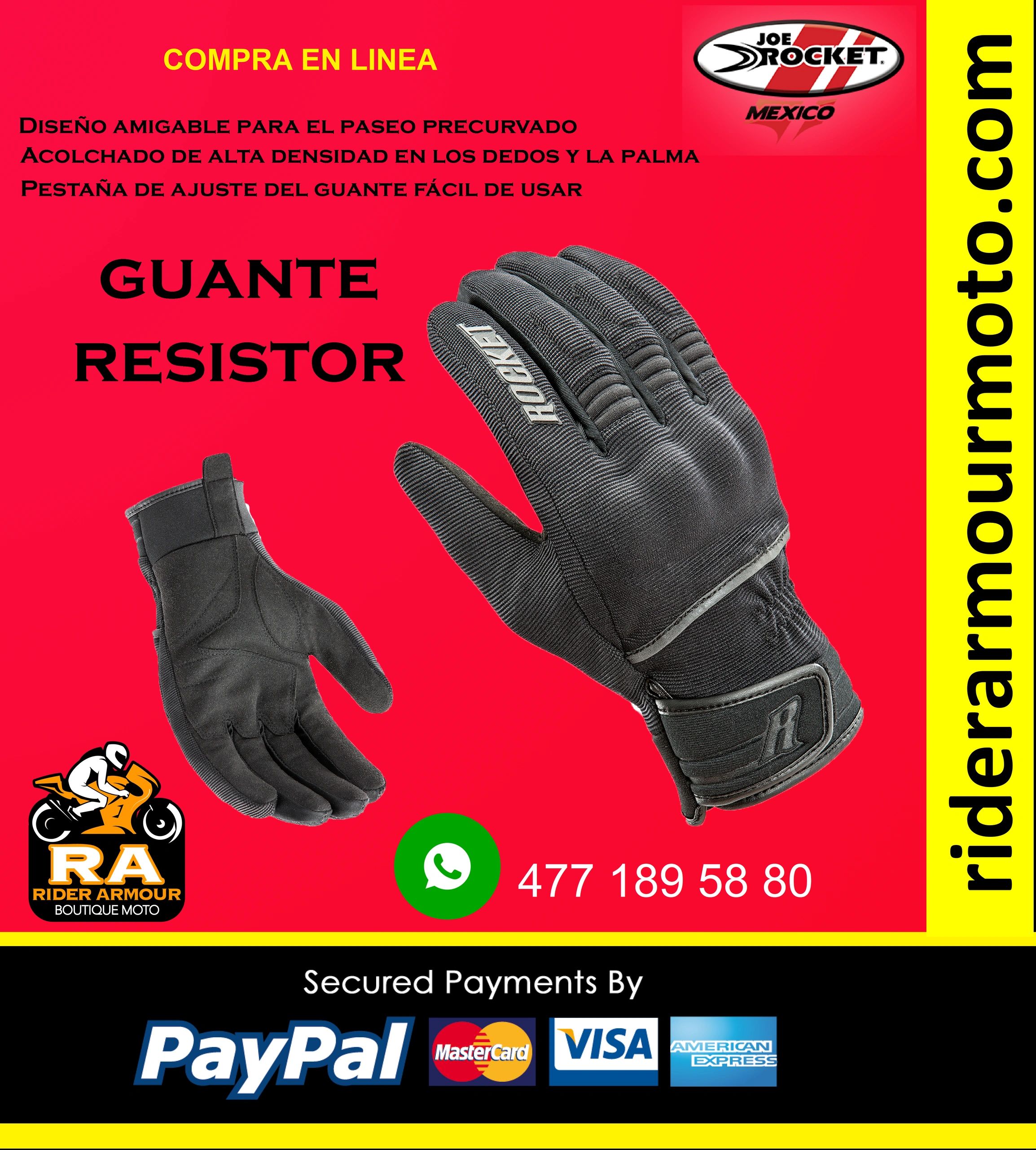 Guante Resistor | Joe | Rider Moto.