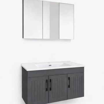 ANTRASİT RENK BANYO DOLABI MODELİMİZ