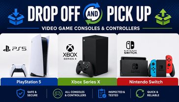 Drop off and Pickup Xbox PlayStation Nintendo Consoles.
